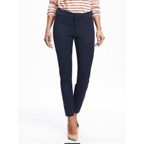 Old Navy Pixie Career Pants Bundle Womens 8 Navy Blue Work Office Slim Pants - Picture 7 of 13